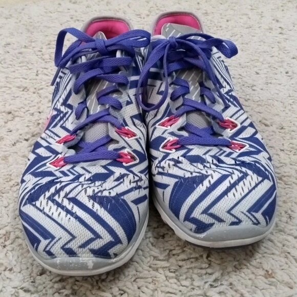 Nike Free 5.0 TR FIT 5 PRT Women’s Purple Geometric Colorful Running Shoes Sz 8 - Picture 10 of 10